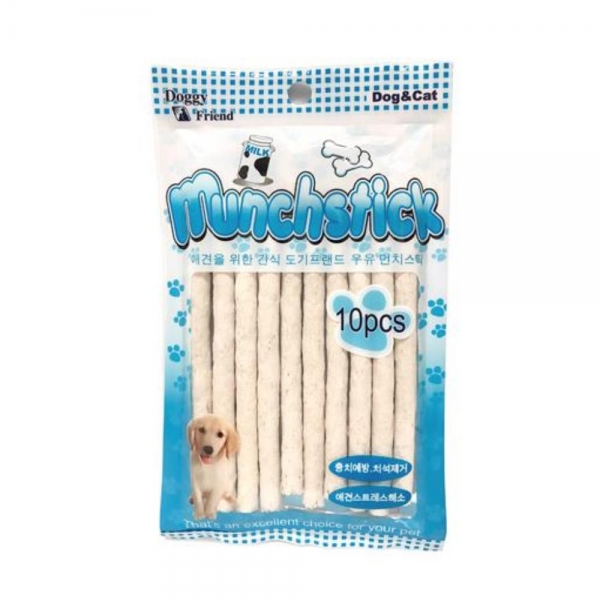 우유먼치스틱 애견간식 개껌 치석제거 스트레스해소
